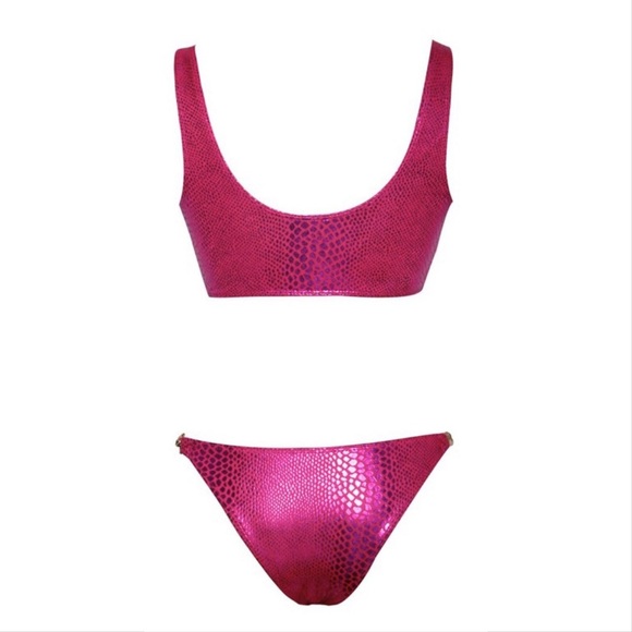 🌷 Pink Metallic Chain Bikini 🌷 - Picture 4 of 4